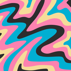 Abstract background with colorful wavy line pattern