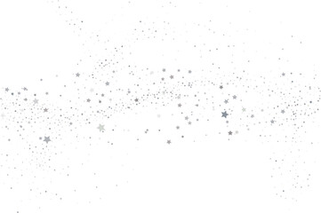 Silver gold stars confetti.