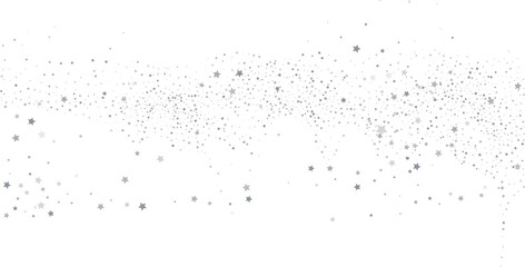 Silver gold stars confetti.