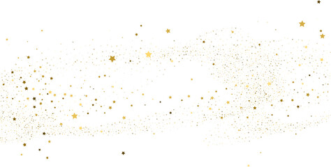 Silver gold stars confetti.