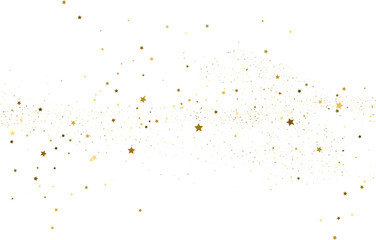 Silver gold stars confetti.