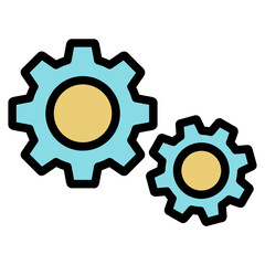 setting filled line icon