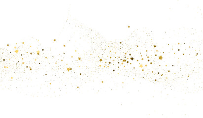 Silver gold stars confetti.