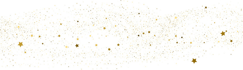 Silver gold stars confetti.
