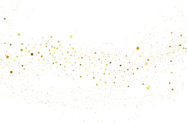 Silver gold stars confetti.