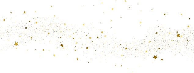 Silver gold stars confetti.