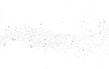 Silver gold stars confetti.