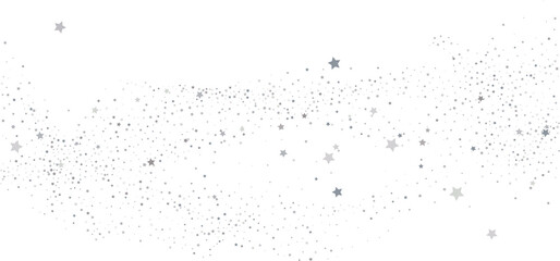 Silver gold stars confetti.