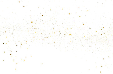 Silver gold stars confetti.