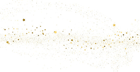 Silver gold stars confetti.