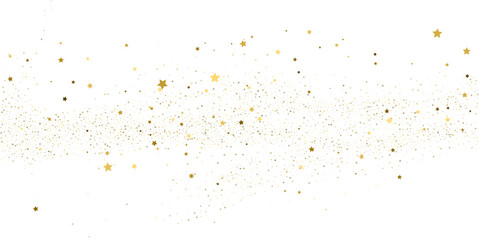 Silver gold stars confetti.