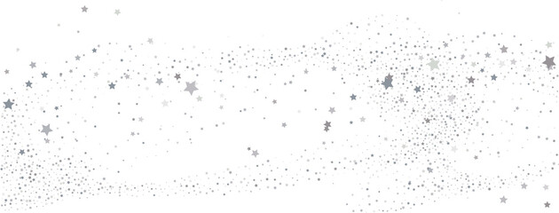 Silver gold stars confetti.