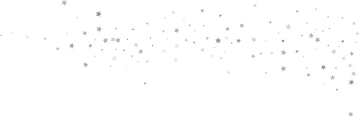 Obraz premium Silver gold stars confetti.