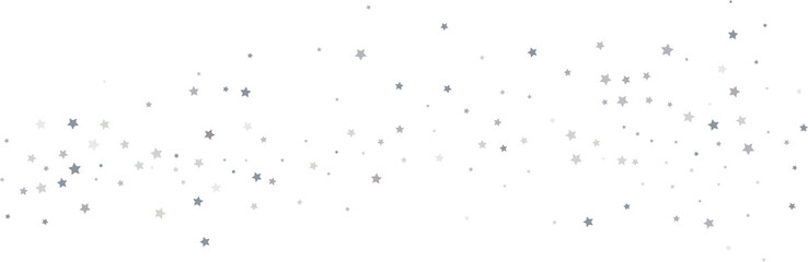 Obraz premium Silver gold stars confetti.