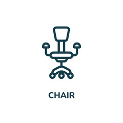 office chair icon vector. chair icon vector symbol illustration. modern simple vector icon for your design. table icon vector	