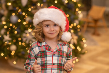 Child preparing for the Christmas and New Year holidays.