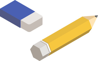 eraser and pencil 