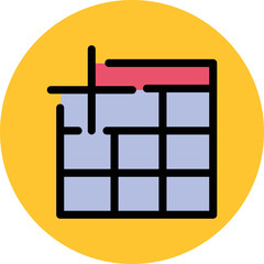 Create Table Vector Icon
