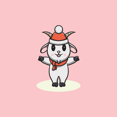 Cute Christmas Goat