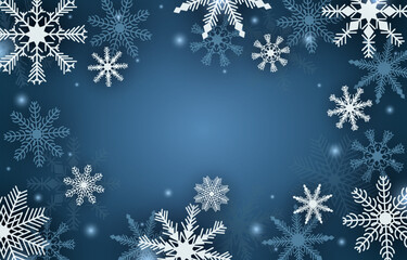 Winter Snowflakes Background