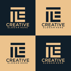 creative monogram logo design