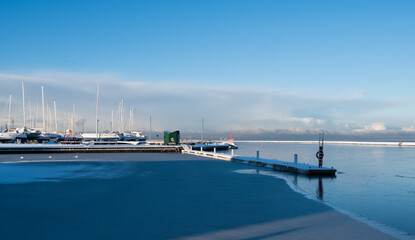 Obraz premium winter harbour