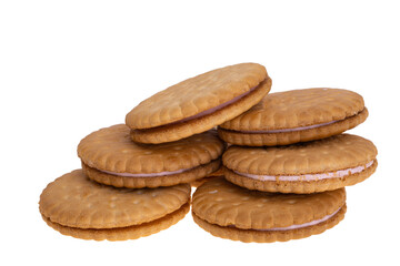 sandwich cookies isolated