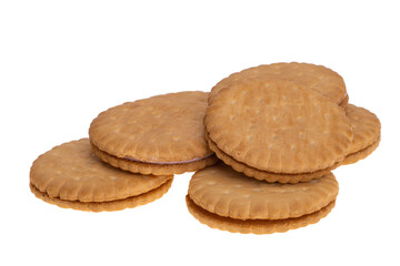 sandwich cookies isolated