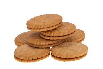 sandwich cookies isolated