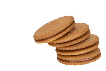sandwich cookies isolated