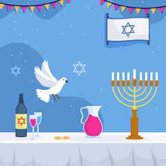 Hanukkah Festivity Background