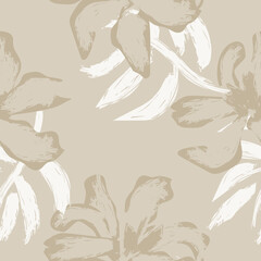 Floral Brush strokes Seamless Pattern Design