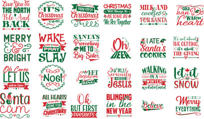 Happy Merry Christmas SVG Bundle  5