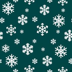 seamless pattern with snowflakes