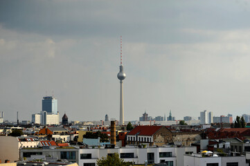Fototapeta na wymiar View over Berlin Prenzlauer Berg