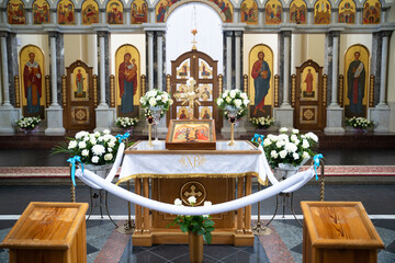 church accessories for the priest's service are made of gold.