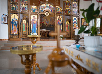church accessories for the priest's service are made of gold.