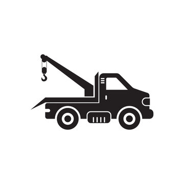 recommend clip art: Car towing truck or crane icon vector illustration symbol design.