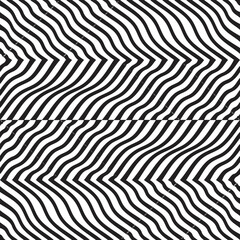 Warped pattern with lines.Unusual poster Design .Vector stripes .Geometric  texture

