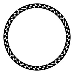 Naklejka premium vintage circle frame png file