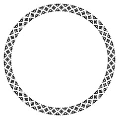 vintage circle frame png file