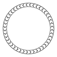 vintage circle frame png file