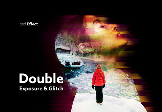 Double Exposure Glitch Effect