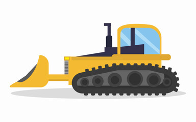 coal mining road header Construction equipment vector illustration.