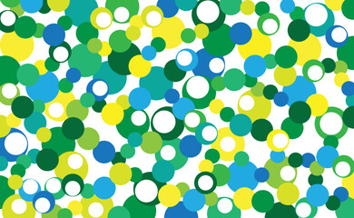 green circles overlapping on a white background