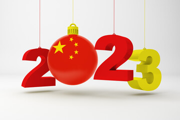 2023 Year and China Ornament