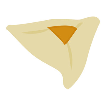 triangular pastry with orange filling clip art preview