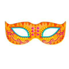 Multicolored fun carnival mask
