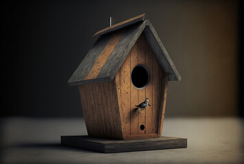 Obraz na płótnie Canvas a simple object birdhouse. Generative AI