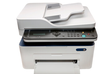 the office printer  isolated on white background